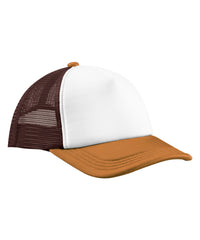 Beechfield Retro 5-panel Trucker - Chocolate/Dark Amber
