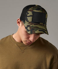 Beechfield Patch Snapback Trucker - Black