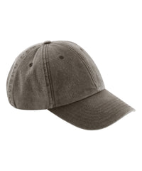 Beechfield Low-profile Vintage Cap - Vintage Brown
