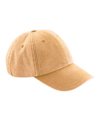 Beechfield Low-profile Vintage Cap - Vintage Mustard