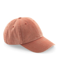 Beechfield Low-profile Vintage Cap - Vintage Orange