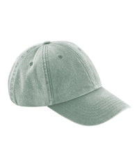 Beechfield Low-profile Vintage Cap - Vintage Sage Green
