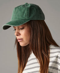 Beechfield Relaxed 5-panel Vintage Cap - Vintage Black