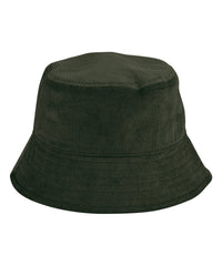 Beechfield EarthAware® Organic Cord Bucket Hat - Forest Night
