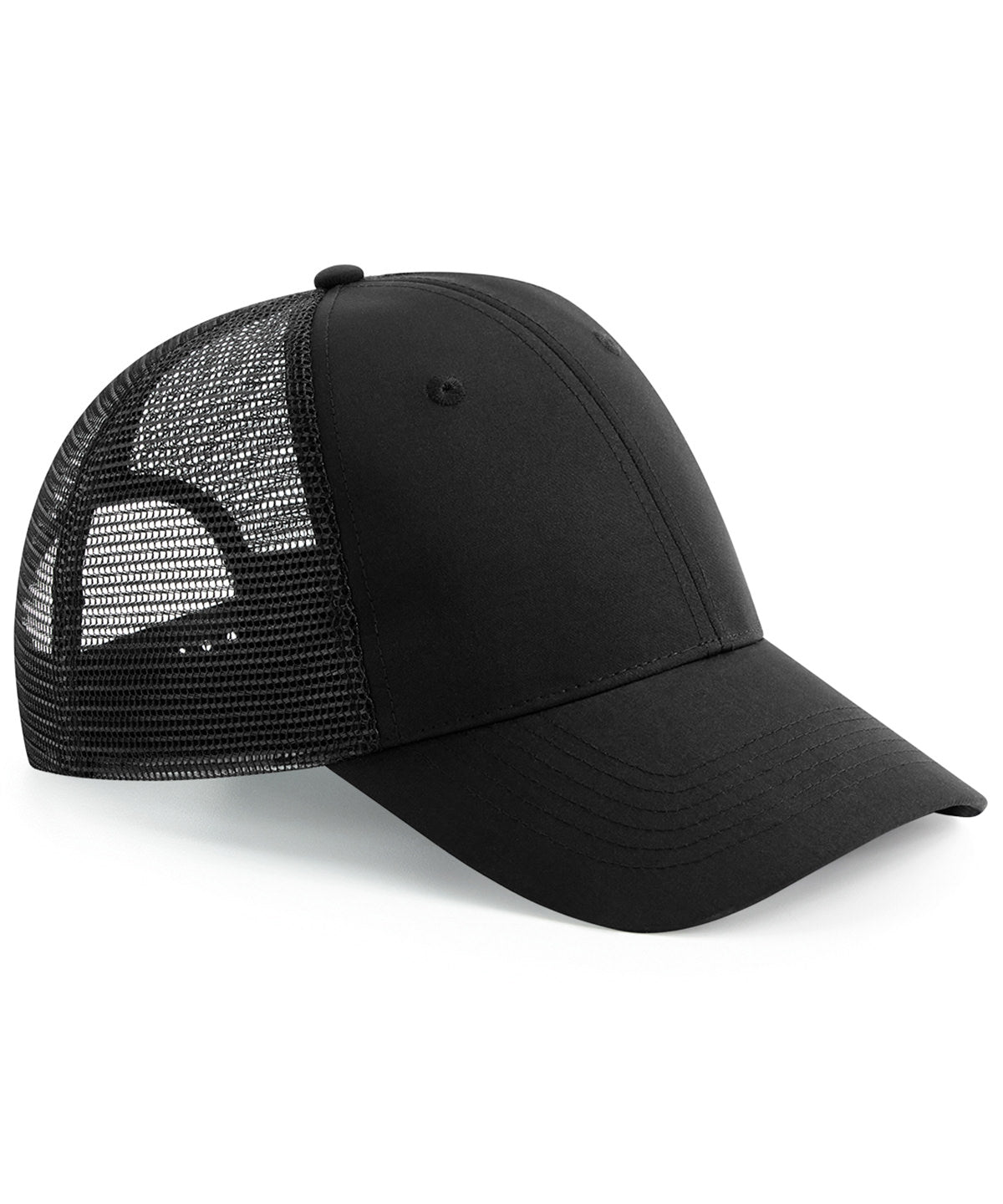 Beechfield Recycled Urbanwear 6-panel Snapback Trucker - Black