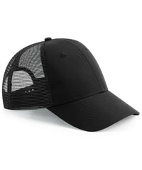Beechfield Recycled Urbanwear 6-panel Snapback Trucker - Black
