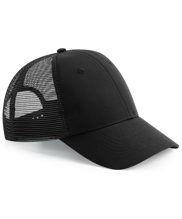 Beechfield Recycled Urbanwear 6-panel Snapback Trucker - Black