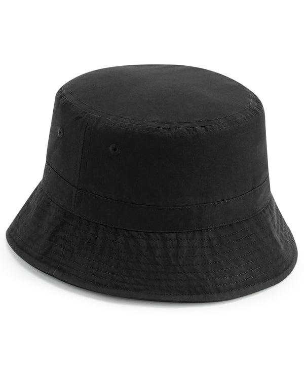 Beechfield Recycled Polyester Bucket Hat - Black