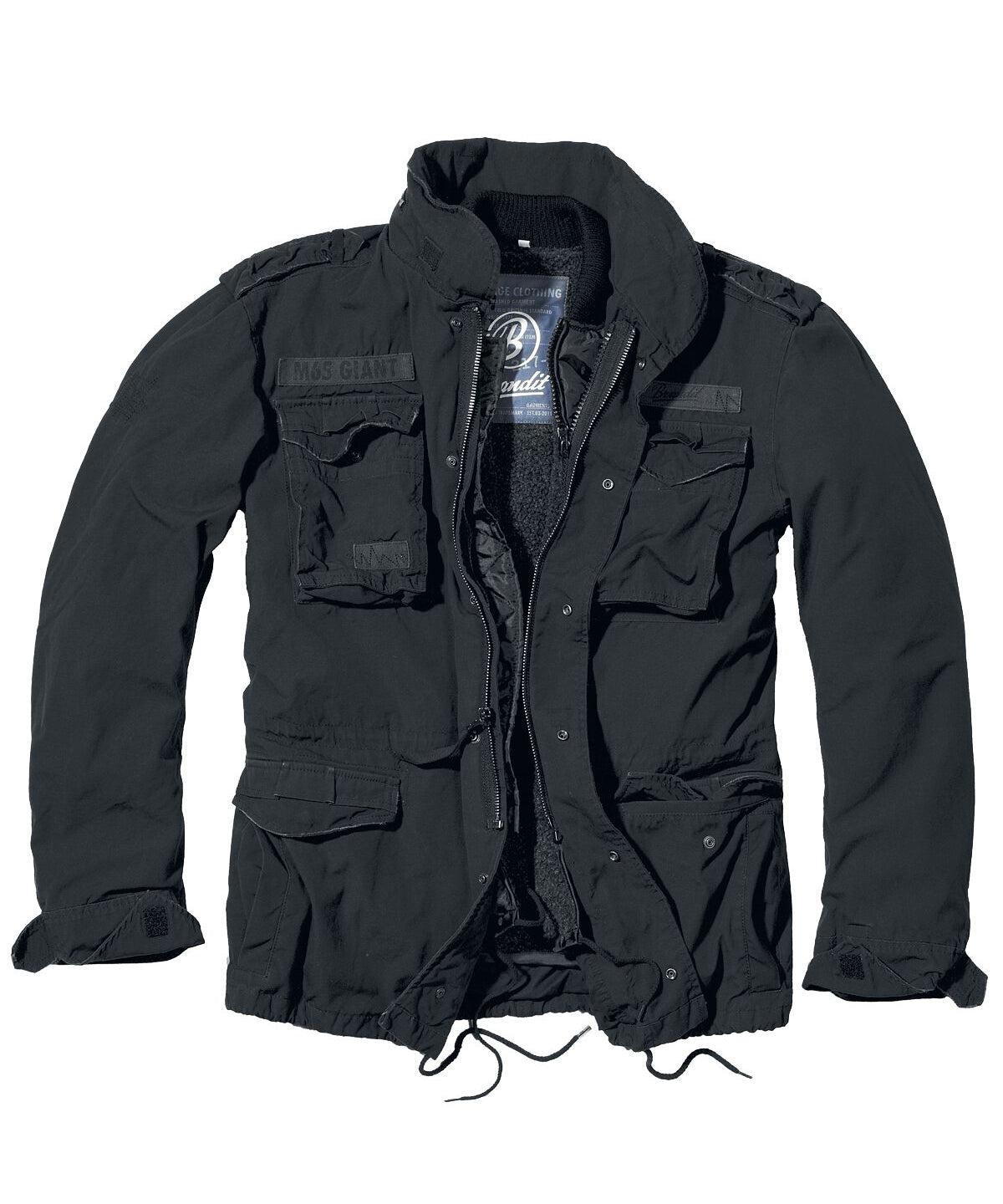 Buildyourbrandit M65 Giant Jacket - Black