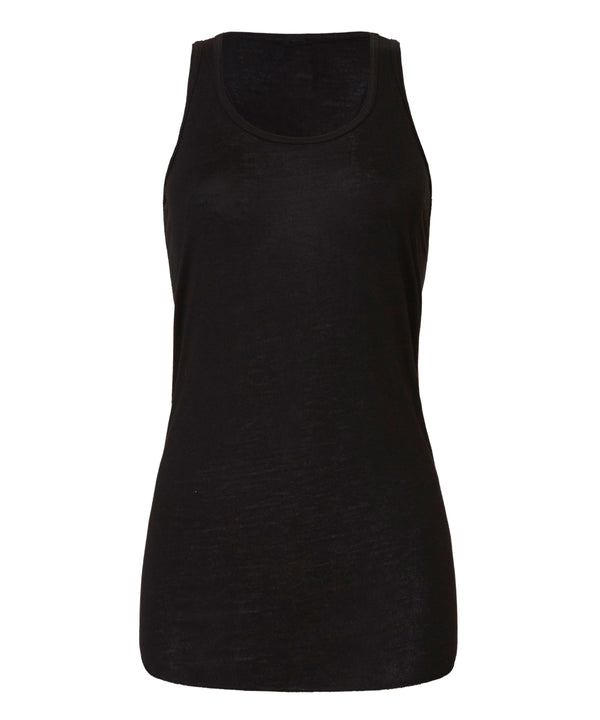 Bella Canvas Flowy Racerback Tank Top - Black