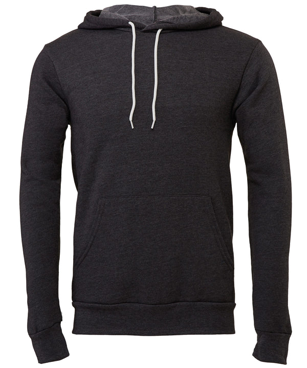 Bella Canvas Unisex Polycotton Fleece Pullover Hoodie - Dark Grey Heather