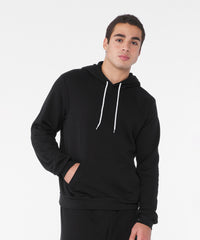 Bella Canvas Unisex Polycotton Fleece Pullover Hoodie - Black