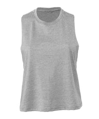 Bella Canvas Women's Racerback Cropped Tank - Athletic Heather