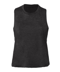 Bella Canvas Women's Racerback Cropped Tank - Dark Grey Heather
