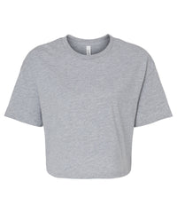 Bella Canvas Women’s Jersey Crop Tee - Athletic Heather
