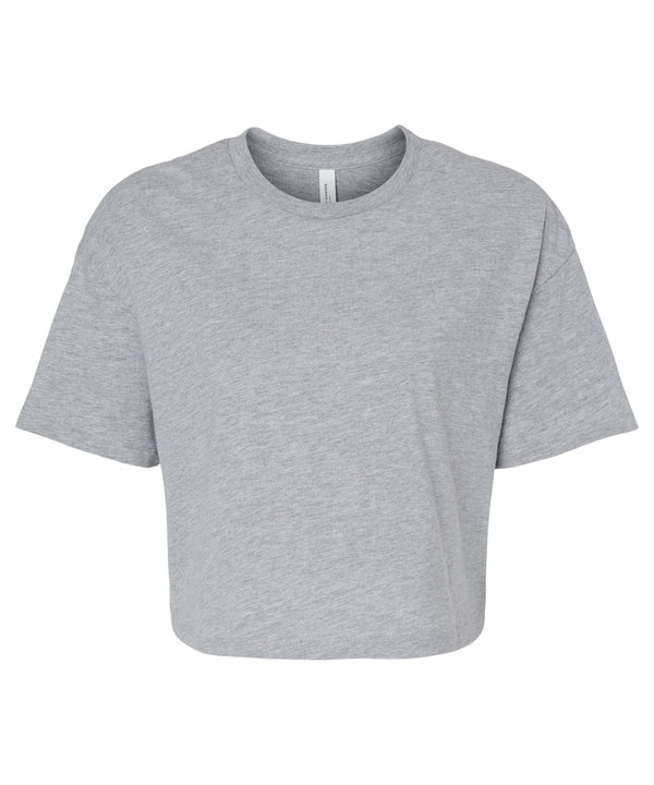 Bella Canvas Women’s Jersey Crop Tee - Athletic Heather
