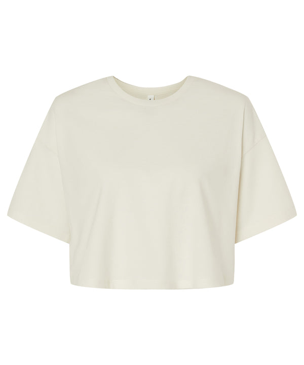 Bella Canvas Women’s Jersey Crop Tee - Vintage White