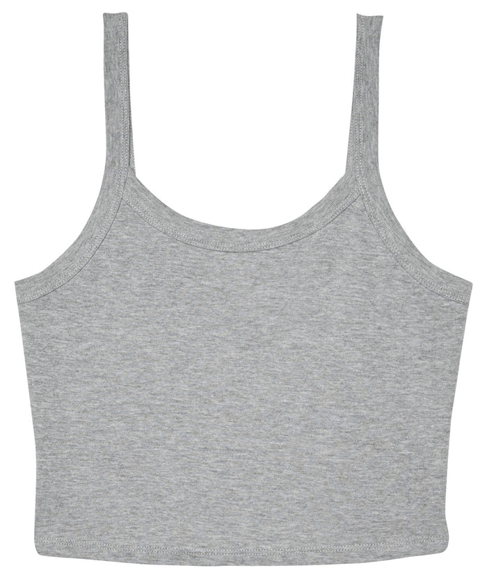 Bella Canvas Women’s Micro Rib Spaghetti Strap Tank - Athletic Heather
