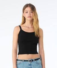 Bella Canvas Women’s Micro Rib Spaghetti Strap Tank - Athletic Heather