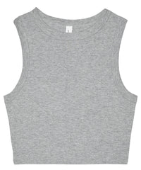 Bella Canvas Women’s Micro Rib Muscle Crop Tank - Athletic Heather