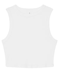 Bella Canvas Women’s Micro Rib Muscle Crop Tank - Athletic Heather