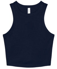 Bella Canvas Women’s Micro Rib Racer Tank - Solid Navy Blend