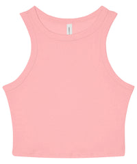 Bella Canvas Women’s Micro Rib Racer Tank - Solid Pink Blend
