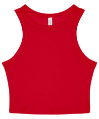 Bella Canvas Women’s Micro Rib Racer Tank - Solid Red Blend
