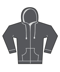 Bella Canvas Unisex Heavy Full-zip Hoodie - Asphalt