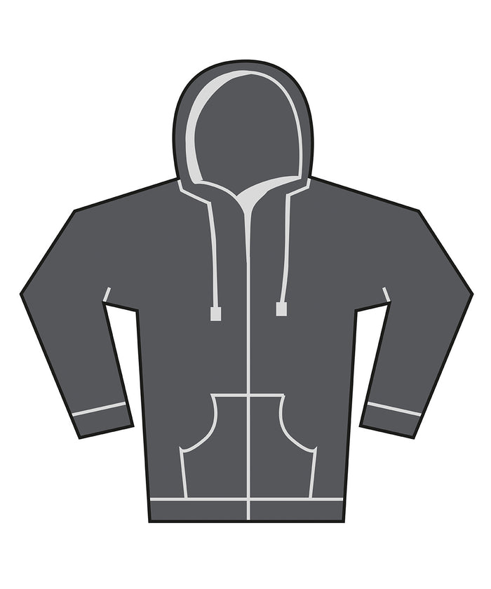Bella Canvas Unisex Heavy Full-zip Hoodie - Asphalt