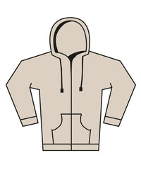 Bella Canvas Unisex Heavy Full-zip Hoodie - Dust