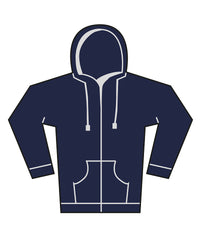 Bella Canvas Unisex Heavy Full-zip Hoodie - Navy