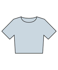 Bella Canvas Women’s Heavyweight Washed Cropped Tee - Light Washed Denim