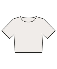 Bella Canvas Women’s Heavyweight Washed Cropped Tee - Vintage White