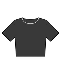 Bella Canvas Women’s Heavyweight Washed Cropped Tee - Washed Black
