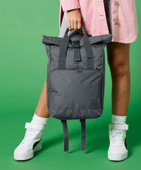 BagBase Twin Handle Roll-top Backpack - Airforce Blue