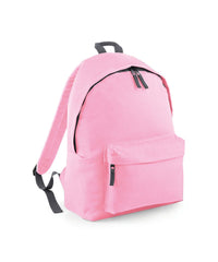 BagBase Original Fashion Backpack - Classic Pink/Graphite grey