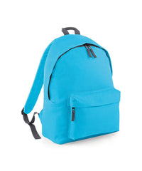 BagBase Original Fashion Backpack - Surf Blue/Graphite grey