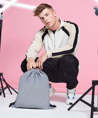 BagBase Reflective Gymsac - Black Reflective