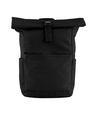 BagBase Premium Recycled Roll Top Backpack - Black