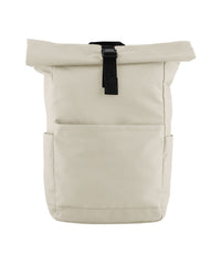 BagBase Premium Recycled Roll Top Backpack - Natural Stone