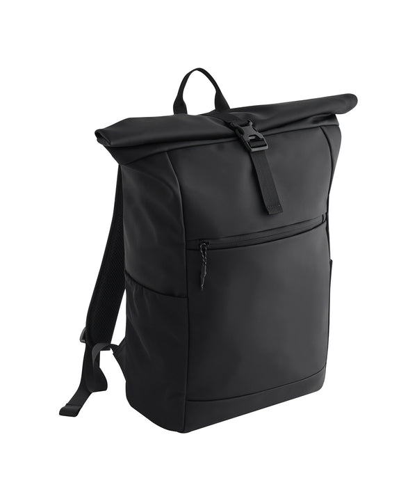 BagBase Athlux Roll-top Backpack - Black