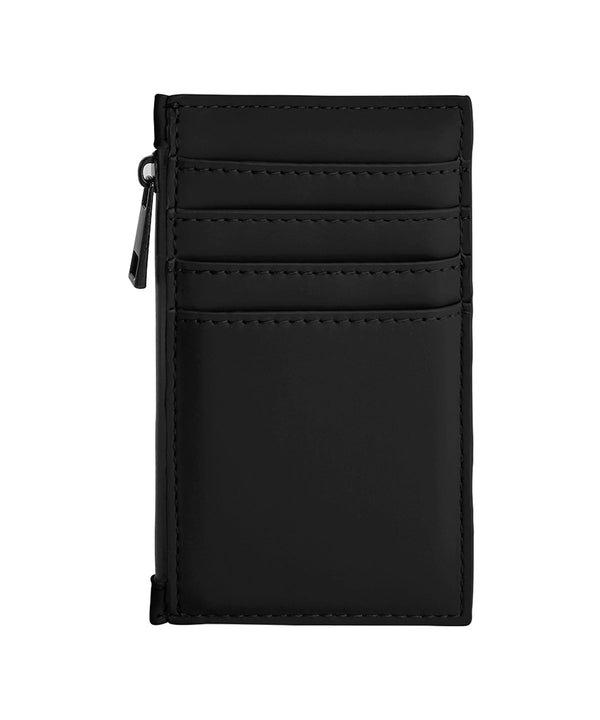 BagBase Matte PU Card Holder - Black