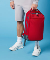 BagBase Athleisure Sports Backpack - Black/Black