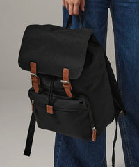 BagBase Vintage Laptop Backpack - Black