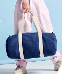 BagBase Denim Barrel Bag - Denim Blue