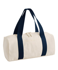 BagBase Edit Canvas Duffle - Natural/Navy