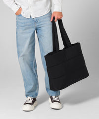 BagBase Quilted Tote Bag - Black