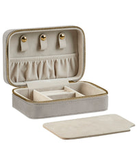 BagBase Velvet Travel Jewellery Box - Moonstone