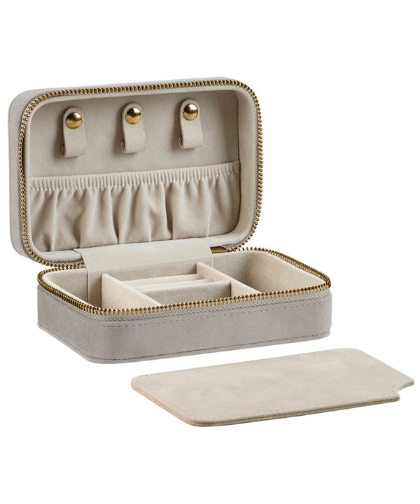 BagBase Velvet Travel Jewellery Box - Moonstone
